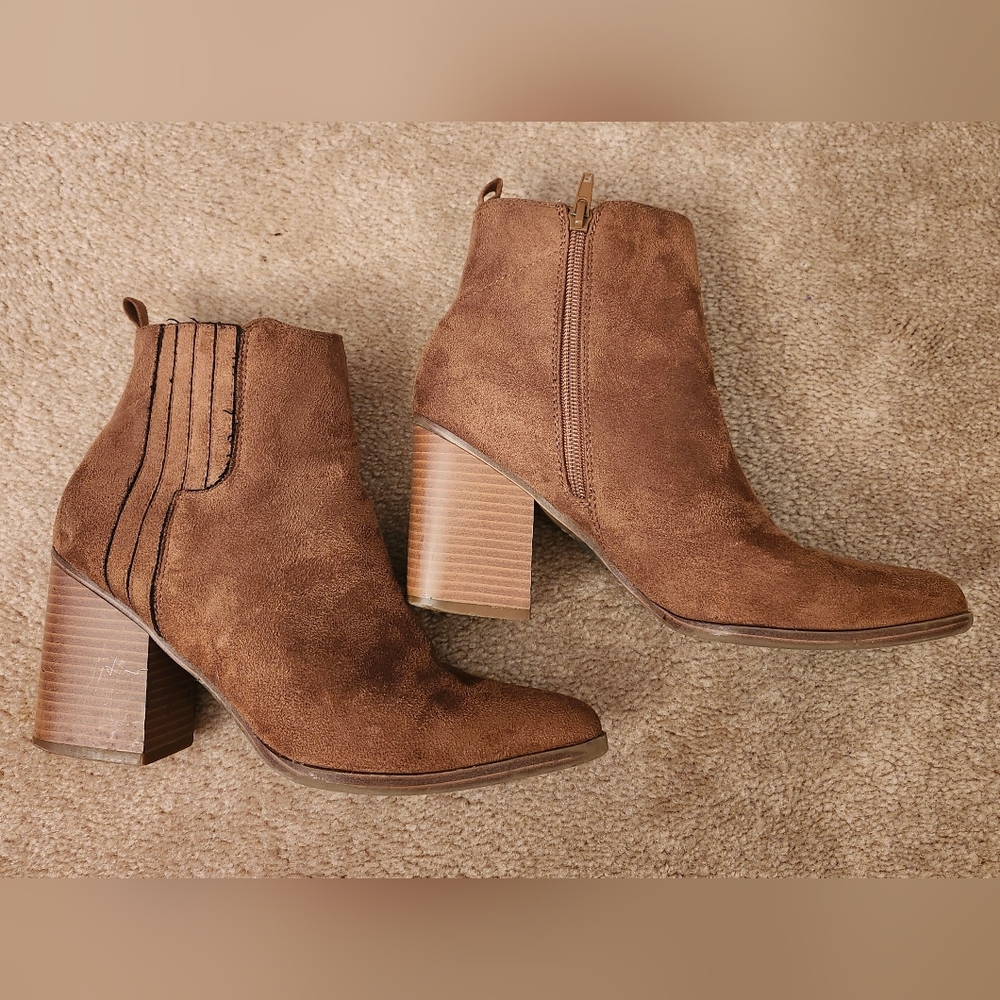 Indigo Rd Brown Suede Ankle Boots